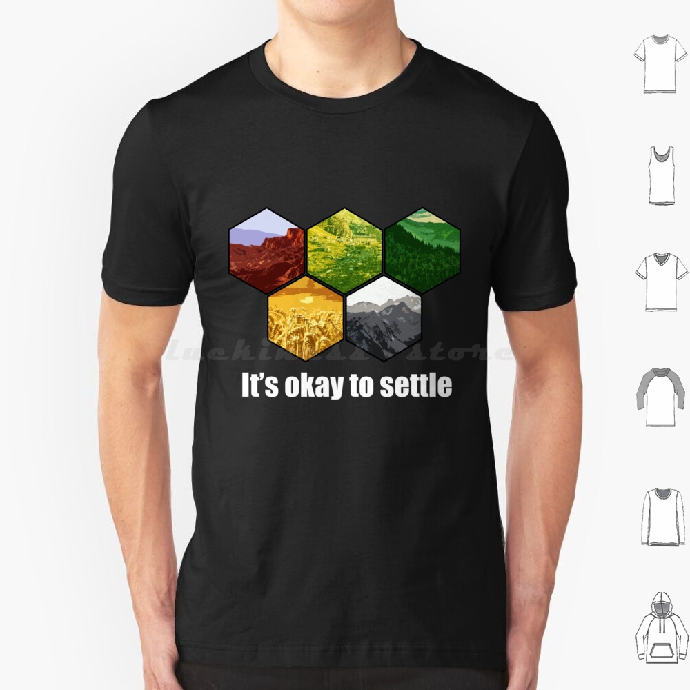 Board Game Catan - Camiseta de algodón It _ S